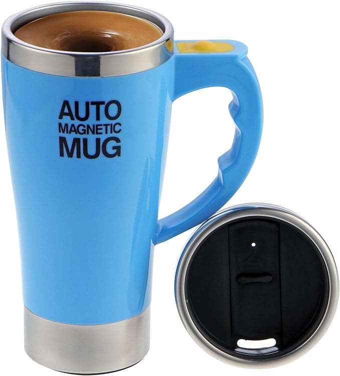 This magnetic mug will literally change your life, no need to use a spoon, press the button and your milk/chocolate/coffee is already ready